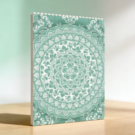 Cadre photo artistique en briques pour adultes, cadeau de la Saint‑Valentin (1/5)