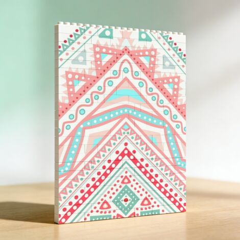 Cadre photo DIY créatif en blocs de construction, cadeau spécial pour amoureux (1/5)