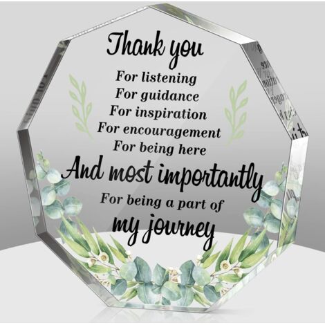 Plaque en acrylique Cadeau de Merci Femme Noël Cadeau Reconnaissance Collègue Employée Infirmière Professeur Décoration Départ Citation Inspirante Maison Bureau (1/5)