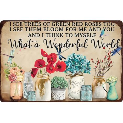 Plaque Drôle de Plantes et de Fleurs de Jardin Décoration d'Art de Jardin Extérieur - Cadeau d'Jardinage Humoristique pour les Femmes Passionnées (1/5)