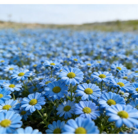 10000 Graines de petites marguerites bleues – Floraison Abondante – Convient pour le jardin, le balcon et les pots – Décoration de jardin extérieure (1/3)