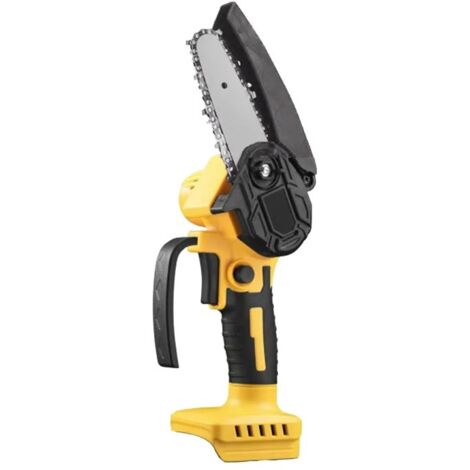 Mini tronçonneuse 4 pouces sans fil travail du bois jardin scie électrique outil électrique de coupe adapté à Dewalt 18V batterie broche