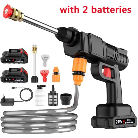 Nettoyeur haute pression Makita sans fil 50Bar, 2 batteries Set C pour lavage extérieur