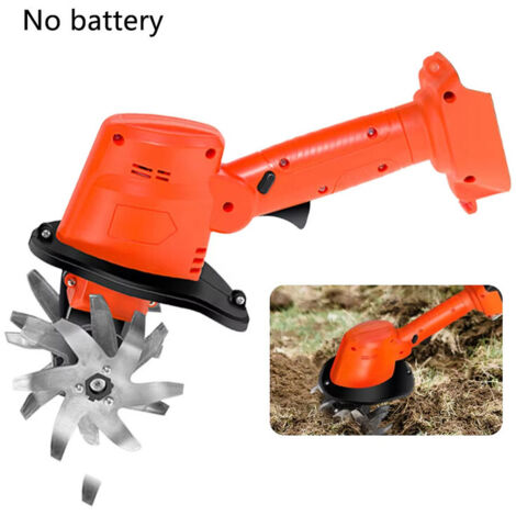 Motobineuse sans fil compacte pour jardin et agriculture, outil électrique portable pour serre et potager, largeur et profondeur de travail 10 cm, idéale pour petits espaces (1/5)