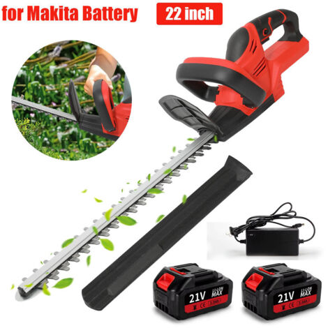 Taille-haie électrique sans balais 22 pouces – 1500 tr/min, sans fil, compatible batterie 21V Makita, outil de jardin pour taille des arbustes (1/5)