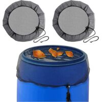 Lot de 5 filets anti-moustiques pour baril de pluie, Ø75 cm, protection et récupération des eaux