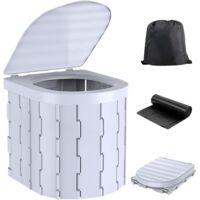 Toilette Portable Pliable – WC Camping Étanche Voyage