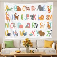 Tapisseries murales vintage pour la décoration de chambre 150x130cm
