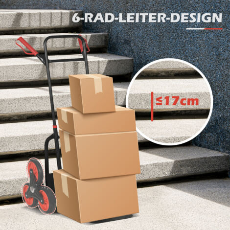Relaxdays Diable pour escaliers, Chariot de Transport, Porte Relaxdays Diable pour escaliers, Chariot de Transport, Porte
