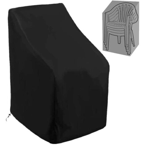 Housse de Chaise Jardin 65 x 65 x 85/114 cm – Housse de Protection en Polyester Oxford Imperméable et Résistante pour Mobilier d’Extérieur (1/5)
