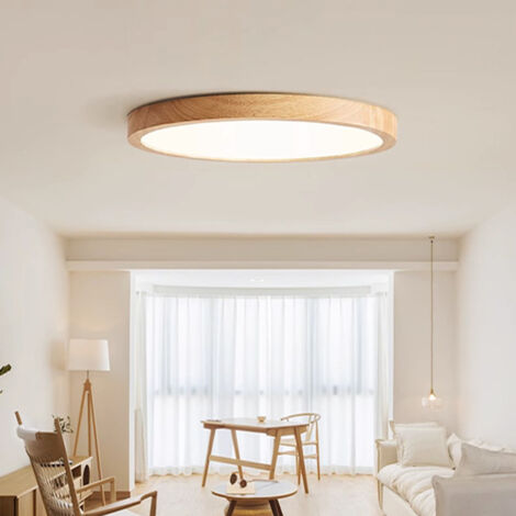 Plafonnier LED Rond Extra-Plat – Montage Encastré avec Variation Continue – Lampe de Plafond Moderne pour Salle de Bain (1/5)