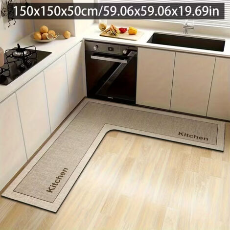 Tapis de Cuisine Antidérapant – Dos en Caoutchouc, Ultra Absorbant, Lavable en Machine, Protection de Sol Design Moderne (1/5)