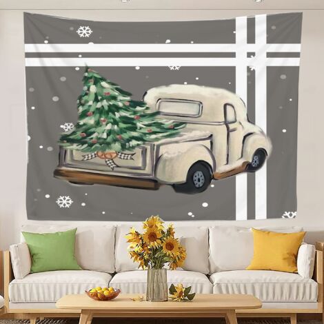 Tapisserie vintage style universitaire, idéale comme toile de fond esthétique pour une chambre d'enfant. 100x75cm (1/5)