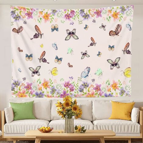 Tapisseries murales décoratives, tapisseries humoristiques pour chambre, nappes esthétiques pour décoration murale 150x130cm (1/5)
