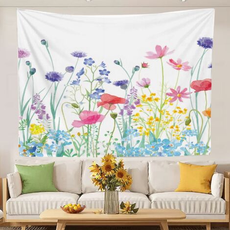Tapisserie bohème amusante pour chambre à coucher, tissu de fond pour salon, rideau de porte ou séparateur de porte 100x75cm (1/5)