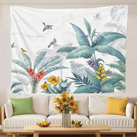 Tapisseries tendance pour la décoration de la chambre à coucher - Tissu d'ameublement pour le lit et la maison 100x75cm (1/5)