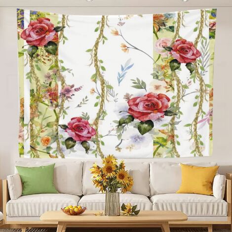 Tapisserie murale imprimée pour chambre à coucher, nappes pour salon et chambre à coucher 150x130cm (1/5)