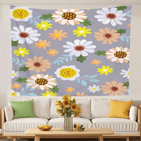 Tapisserie murale pour chambre à coucher - Tapisserie tendance pour chambre à coucher - Tissu de fond esthétique pour la décoration de la pièce 100x75cm (1/5)