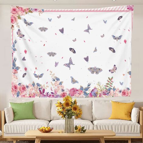 Tapisserie murale bohème pour chambre d'adolescente, décoration murale pour chambre d'enfant 100x75cm (1/5)