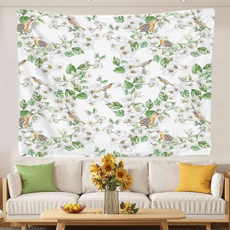 Tapisserie décorative amusante et attrayante, idéale comme fond de lit ou pour la décoration intérieure de votre chambre. 100x75cm (1/5)