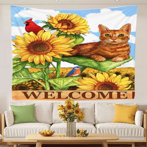 Tapisserie humoristique pour chambre d'adolescente, décoration murale 100x75cm (1/5)