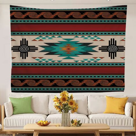 Tapisseries tendance, tapisserie au design élégant pour la chambre, fond esthétique pour couvre-lit ou rideau de plage 100x75cm (1/5)