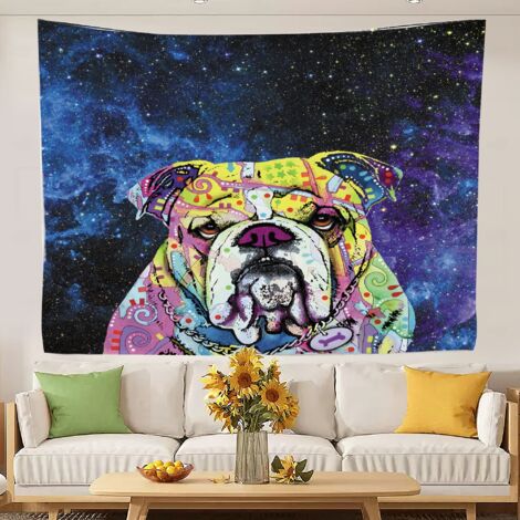 Tapisserie murale vintage, nappe pour chambre à coucher, chambre d'étudiant 150x130cm (1/5)