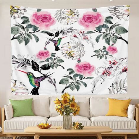 Tapisserie murale tendance, motif couverture de plage, pour la décoration de la chambre et de la maison. 150x130cm (1/5)