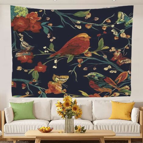 Tapisserie amusante et colorée pour fond de chambre, rideau de plage 150x130cm (1/5)