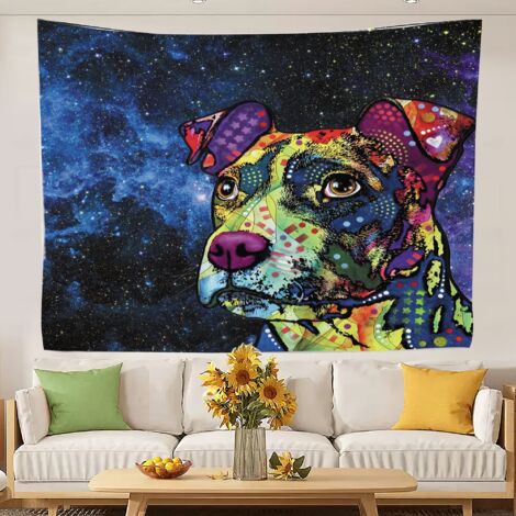 Tapisserie humoristique pour chambre d'adolescente, tissu de fond pour décoration intérieure 150x130cm (1/5)