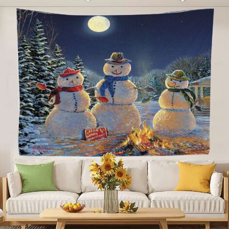 Tapisserie murale humoristique, tapisseries de luxe pour la décoration de chambre, tissu de fond pour couvre-lit de plage, rideau 150x130cm (1/5)