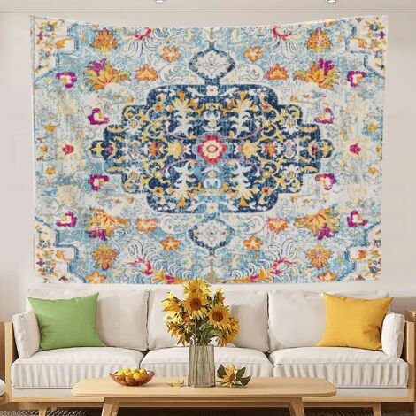 Tapisserie rétro pour chambre à coucher, tenture murale, couvre-lit ou rideau de plage 100x75cm (1/5)