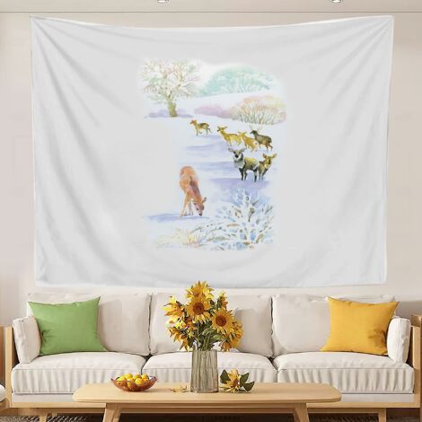 Tapisserie fantaisie luxueuse pour chambre d'adolescente, séchage rapide, idéale pour la décoration de chambre. 100x75cm (1/5)