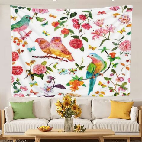 Tapisserie murale vintage pour chambre à coucher, toile de fond pour chambre à coucher, maison ou dortoir 150x130cm (1/5)