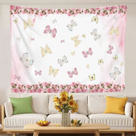 Tapisserie murale bohème tendance pour chambre à coucher 150x130cm (1/5)