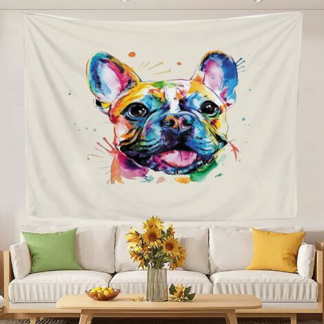 Tapisserie murale tendance style universitaire pour chambre à coucher, séchage rapide, idéale pour la décoration murale. 100x75cm (1/5)