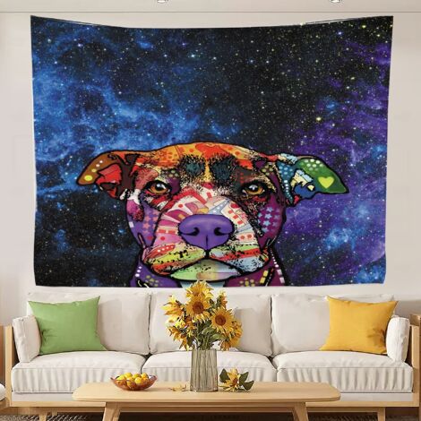 Tapisserie colorée, tapisserie murale, nappes pour la décoration intérieure 150x130cm (1/5)