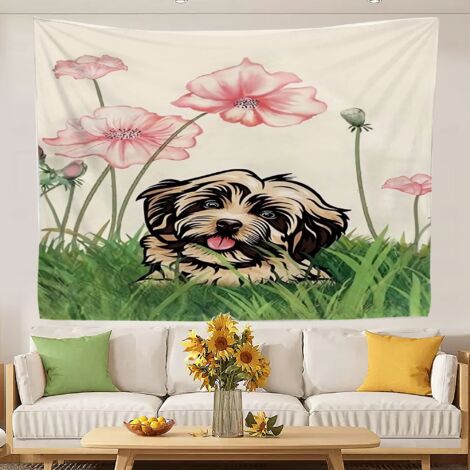 Tapisserie murale amusante, tapisserie originale et amusante pour la chambre à coucher, nappe pour la chambre à coucher, maison ou dortoir 150x130cm (1/5)
