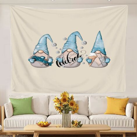 Tapisseries tendance au design attrayant, décoration murale pour chambre de femme ou d'adolescente 150x130cm (1/5)