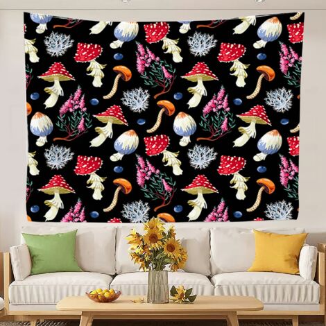 Tapisserie universitaire tendance, tapisserie décorative pour chambre à coucher, toile de fond esthétique pour une fête 100x75cm (1/5)
