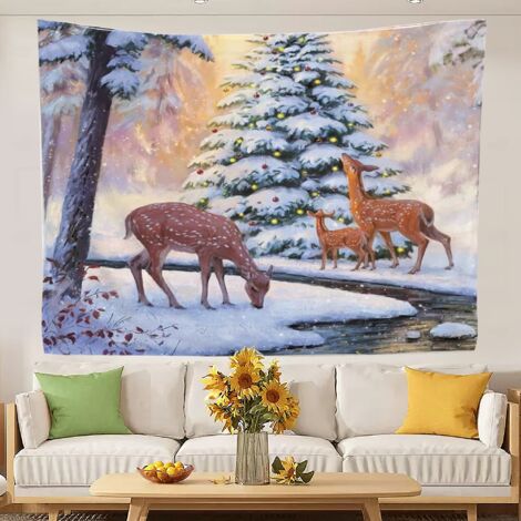 Tapisserie murale humoristique de style bohème pour la décoration de la chambre à coucher. 200x150cm (1/5)
