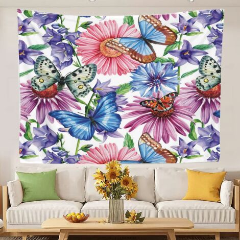 Tapisseries murales colorées, nappes, couvre-lits et rideaux de plage 150x130cm (1/5)