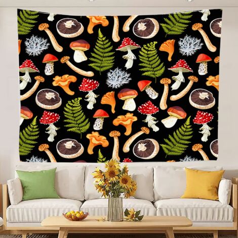 Tapisseries murales décoratives, tapisserie au design attrayant pour la chambre à coucher, couvre-lit ou rideau de plage 150x130cm (1/5)