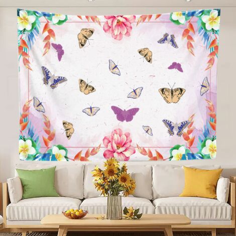 Tapisserie bohème pour chambre à coucher, idéale comme toile de fond pour une fête. 150x130cm (1/5)