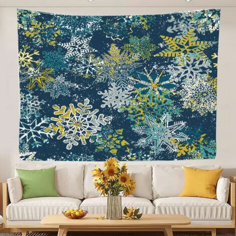 Tapisserie murale bohème pour chambre à coucher, séchage rapide, décoration intérieure 150x130cm (1/5)
