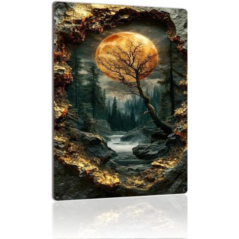 Plaque en Métal Vintage Art Murale pour Jardin de Piscine, Résistante à l'Humidité et Élégante pour Vos Espaces Aquatiques 30x20 cm. (1/5)