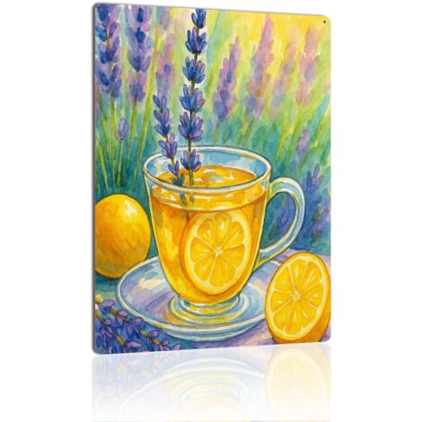 Plaque en Métal Vintage Art Murale pour Jardin de Cerisiers, Durable et Beau pour Ajouter une Touche de Printemps 30x20 cm. (1/5)