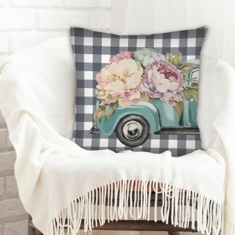 Housse de coussin lavable pour couple mère père famille amis amoureux animaux de compagnie (1/5)