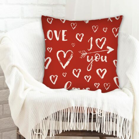 Housse de coussin moderne design inaltérable pour décoration de maison pour la saint-valentin (1/5)