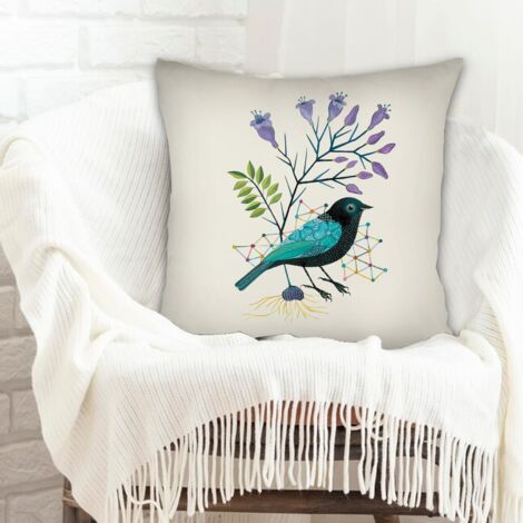 Housse de coussin décorative à la mode pour la maison incolore pour Noël, anniversaire, ou toute occasion (1/5)